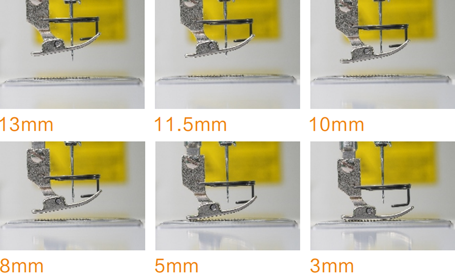 6-Level Presser Foot Adjustment-Versatile Handling for All Order Types For All Style Fabric