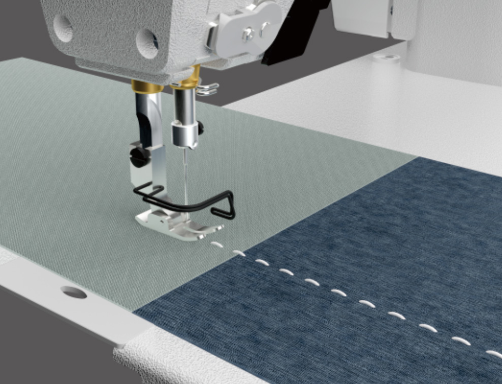 Dedicated Structure for Thick/Thin/Elastic Fabrics, No Manual Adjustment When Changing Materials.