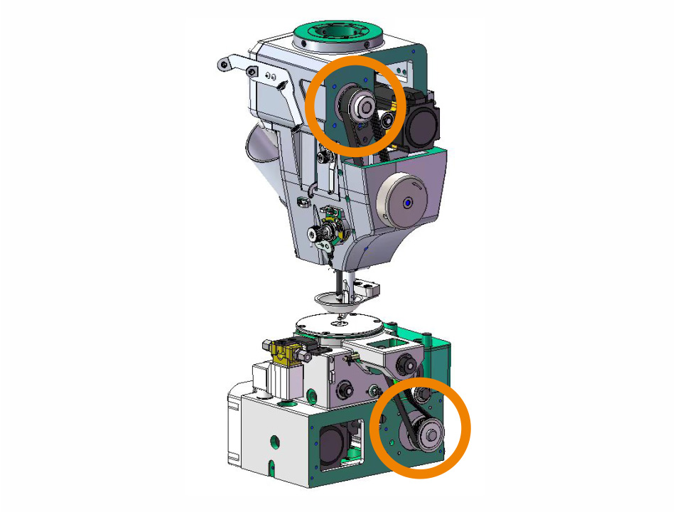 Dual Servo Drive, Eliminates Skipped Stitches and Thread Breakage