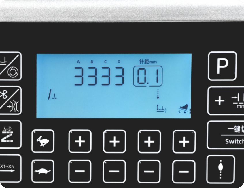 Stepper Motor Controlled Stitch Length with 0.1mm Precision