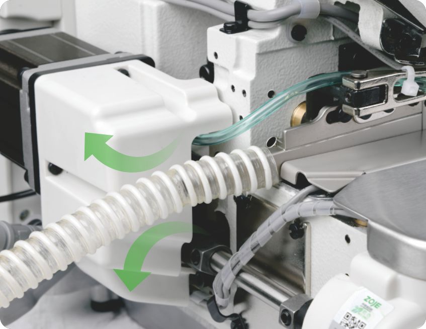 Built-in waste suction function